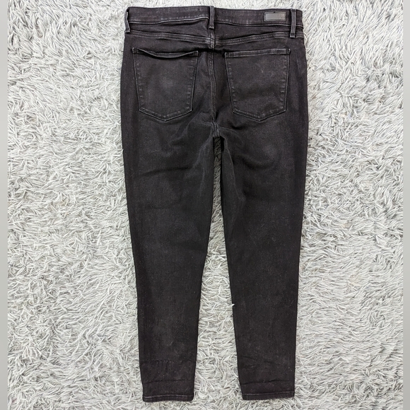 Abercrombie & Fitch Jeans Women's 14 Short Black Super Skinny High Rise Stretch - Picture 4 of 9